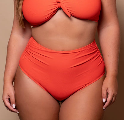 Azur Orange High Waist Bikini Briefs