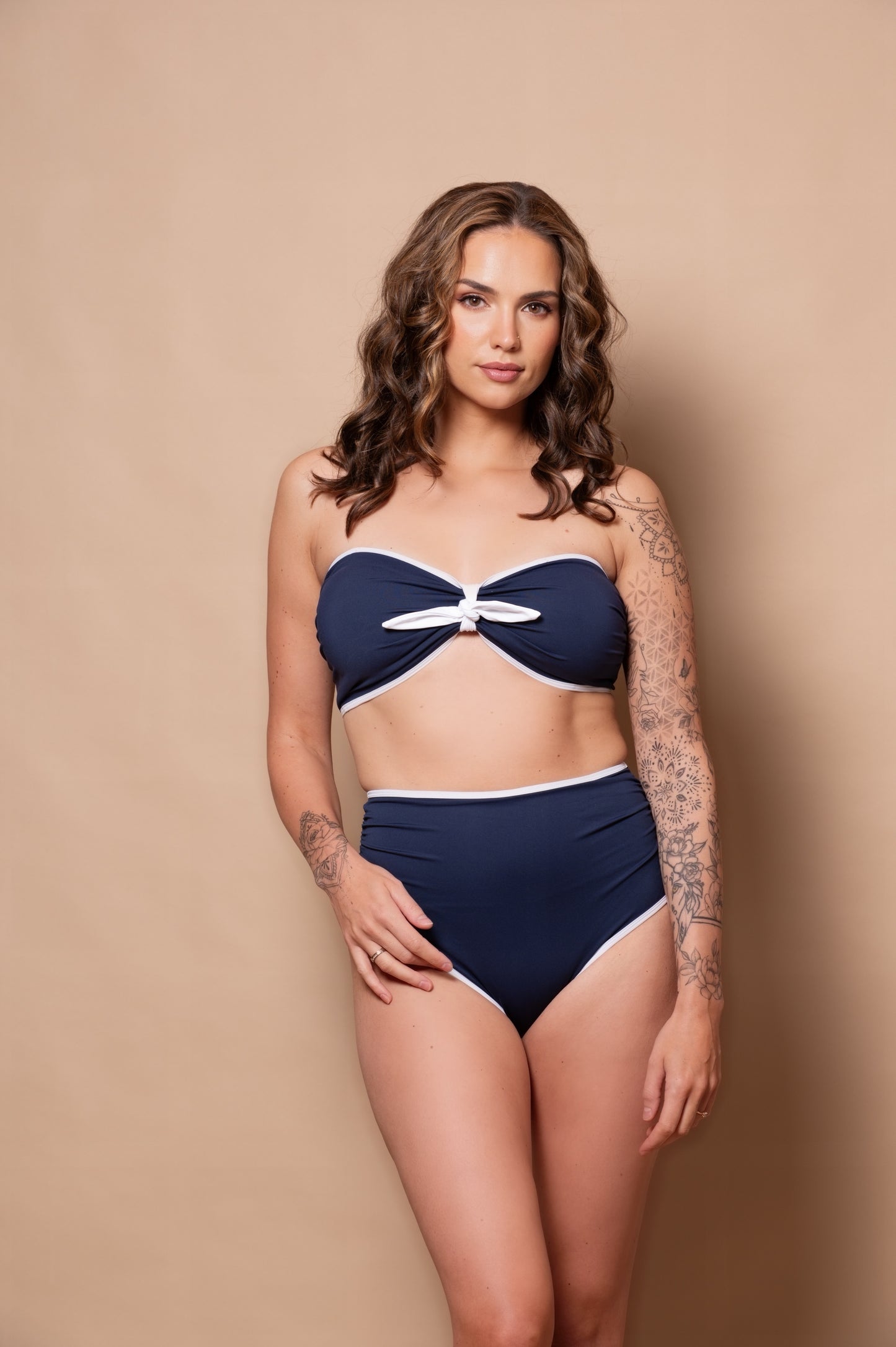 Azur Navy Bandeau Multiway Bikini Top