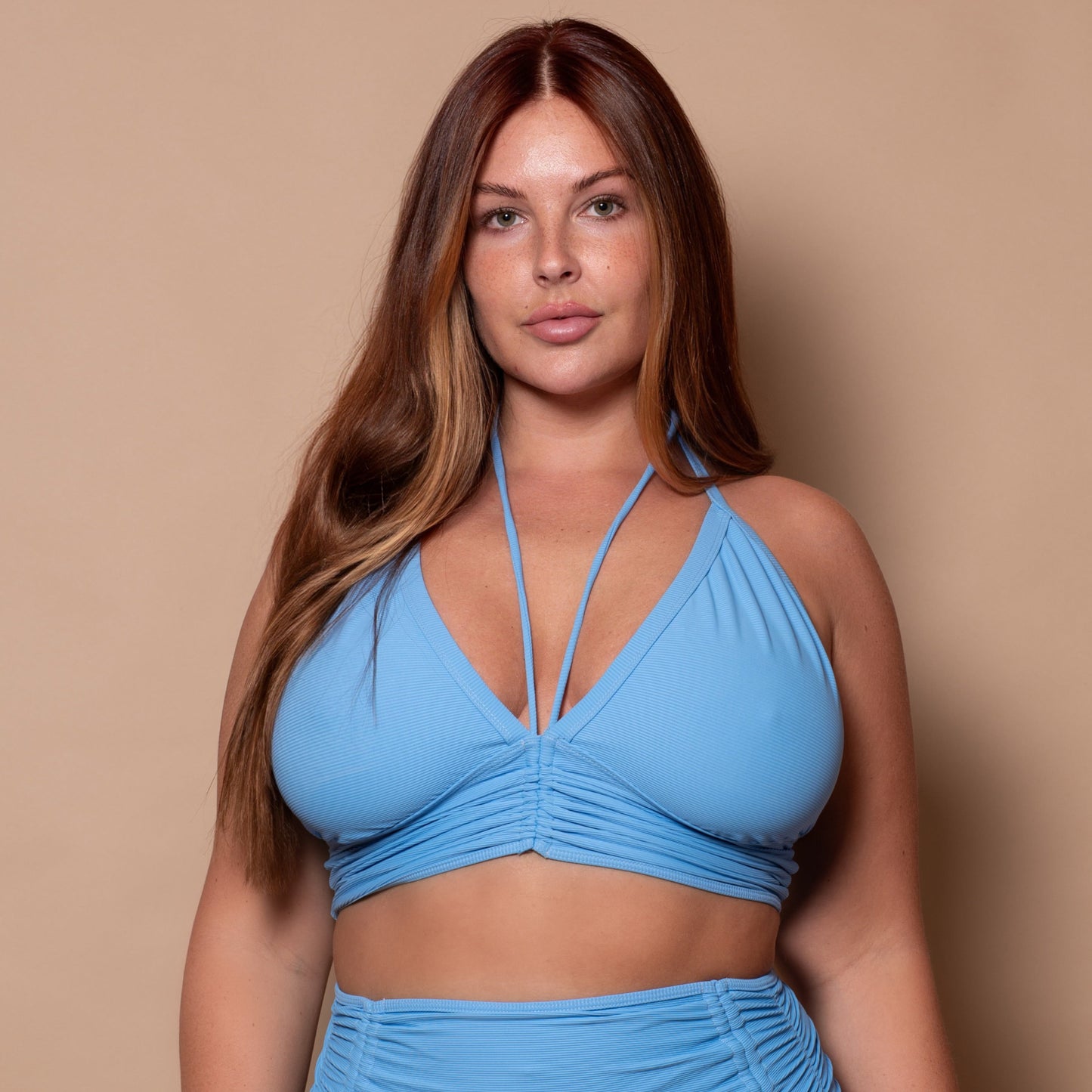 Azur Poolblue Multiway Halter Bikini Top