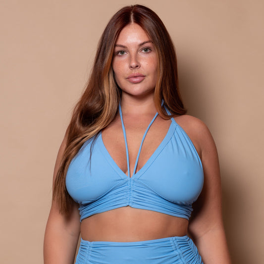 Azur Poolblue Multiway Halter Bikini Top