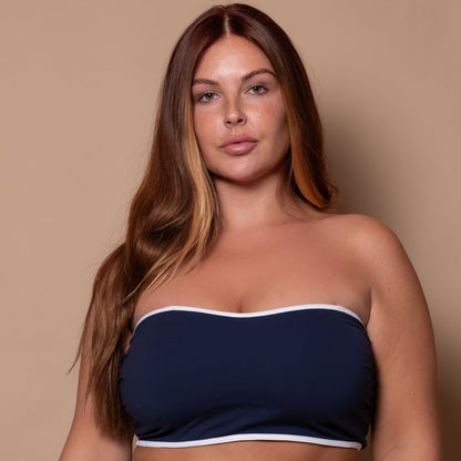 Azur Navy Bandeau Multiway Bikini Top