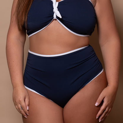 Azur Navy High Waist Bikini Briefs