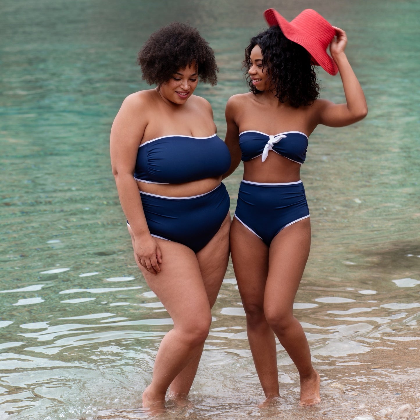 Azur Navy Bandeau Multiway Bikini Top