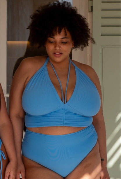 Azur Poolblue Multiway Halter Bikini Top