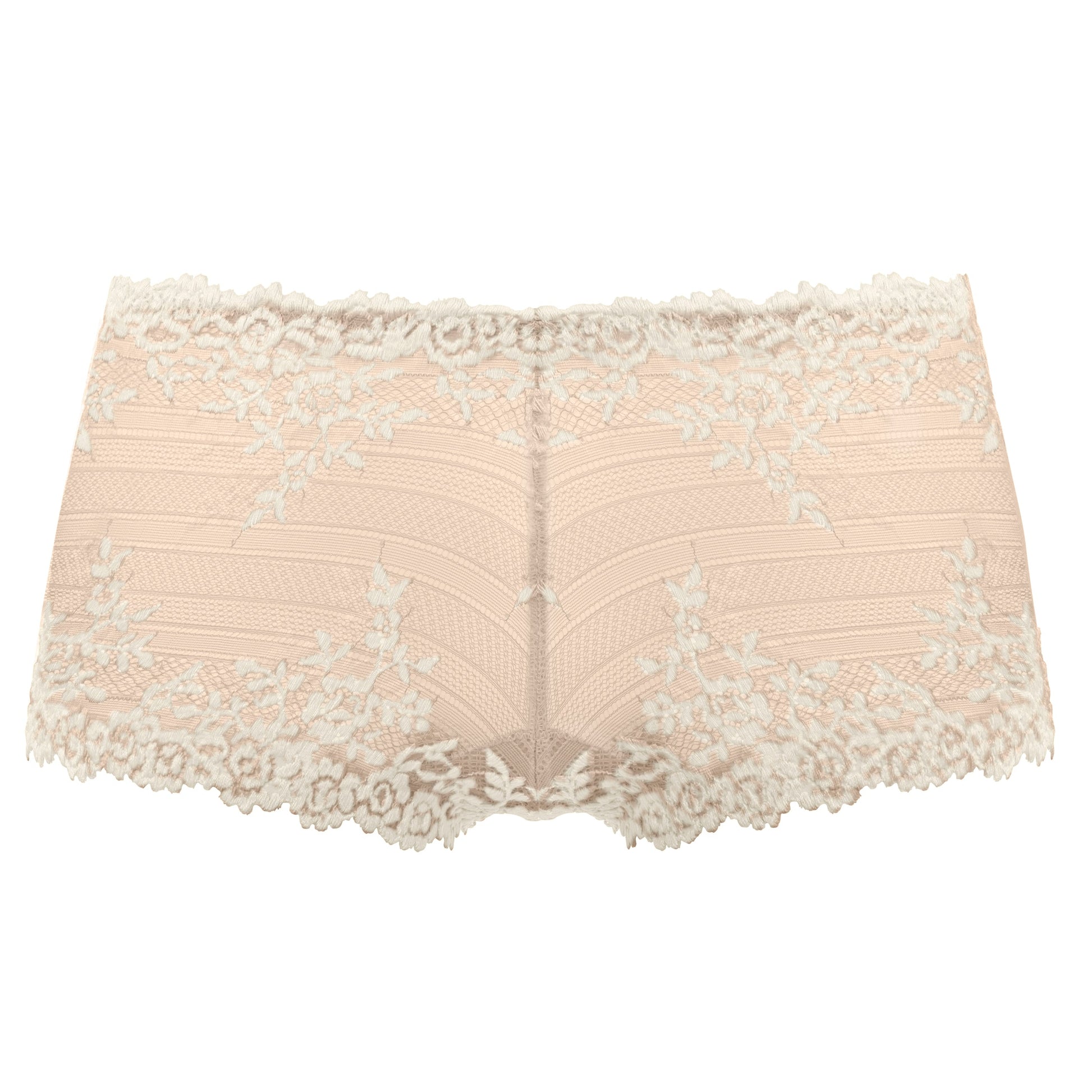 women's lingerie short in lace with embroidered flowers