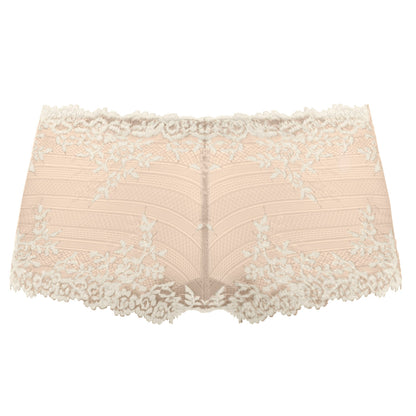 women's lingerie short in lace with embroidered flowers