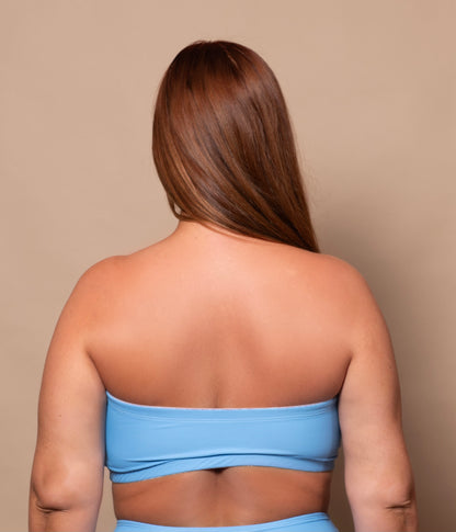 Azur Poolblue Bandeau Multiway Bikini Top