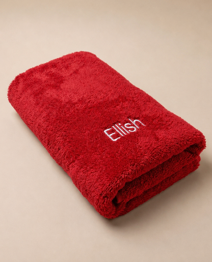 Azur Red Beach Towel