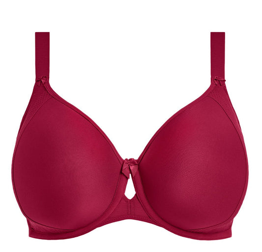 a wine red big cup moulded spacer bra