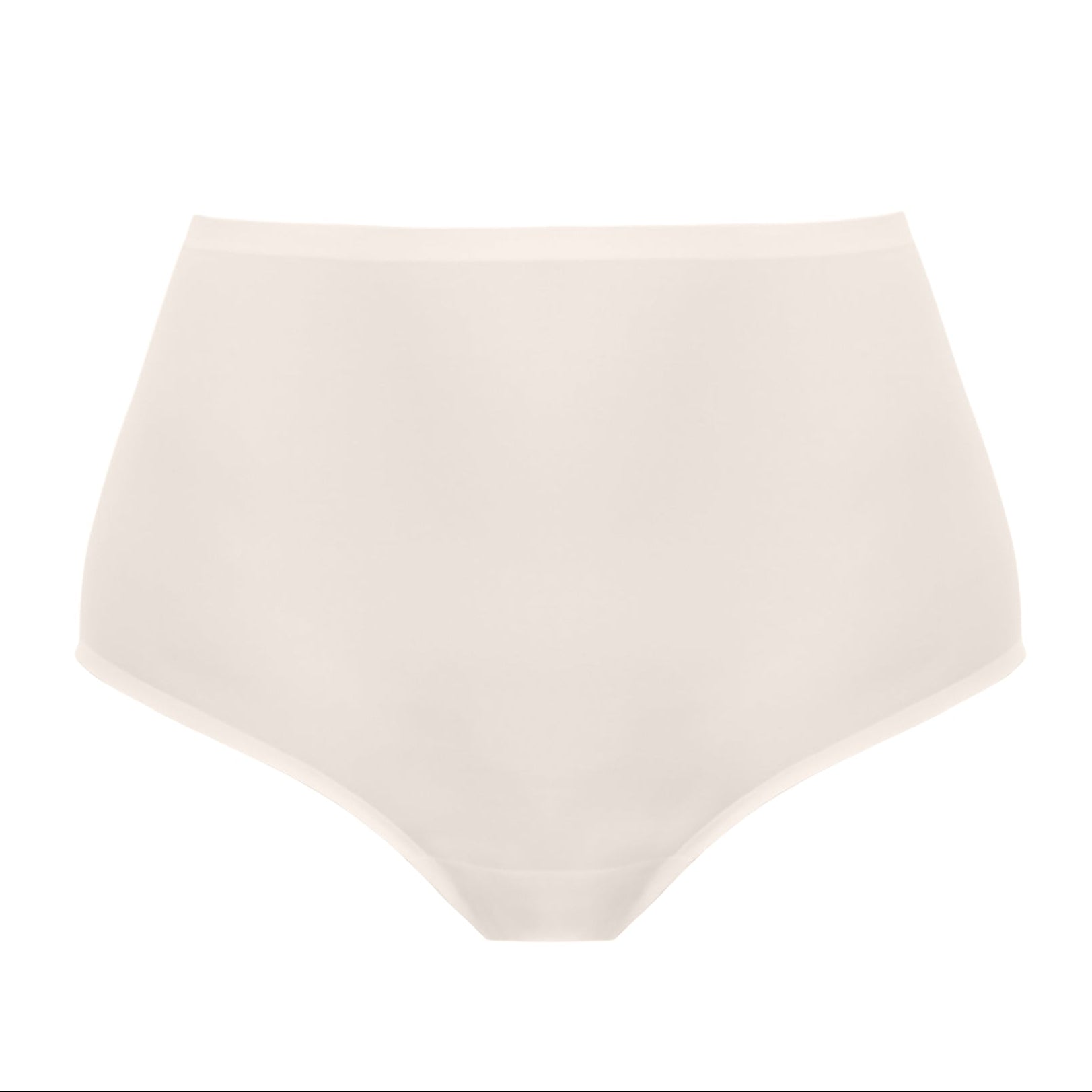 high waist invisible brief ivory