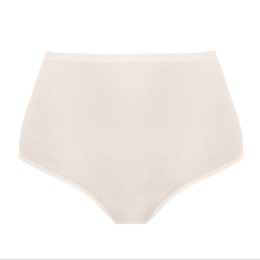 high waist invisible brief ivory